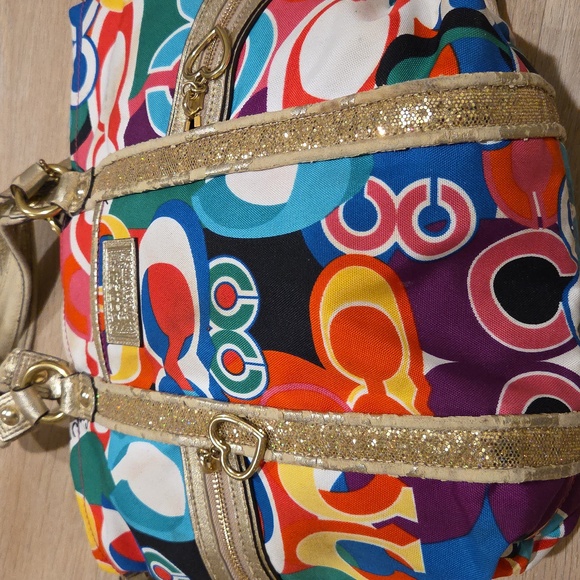 Coach Poppy Multicolor Spotlight Crossbody Glam C Signature - Picture 6 of 16